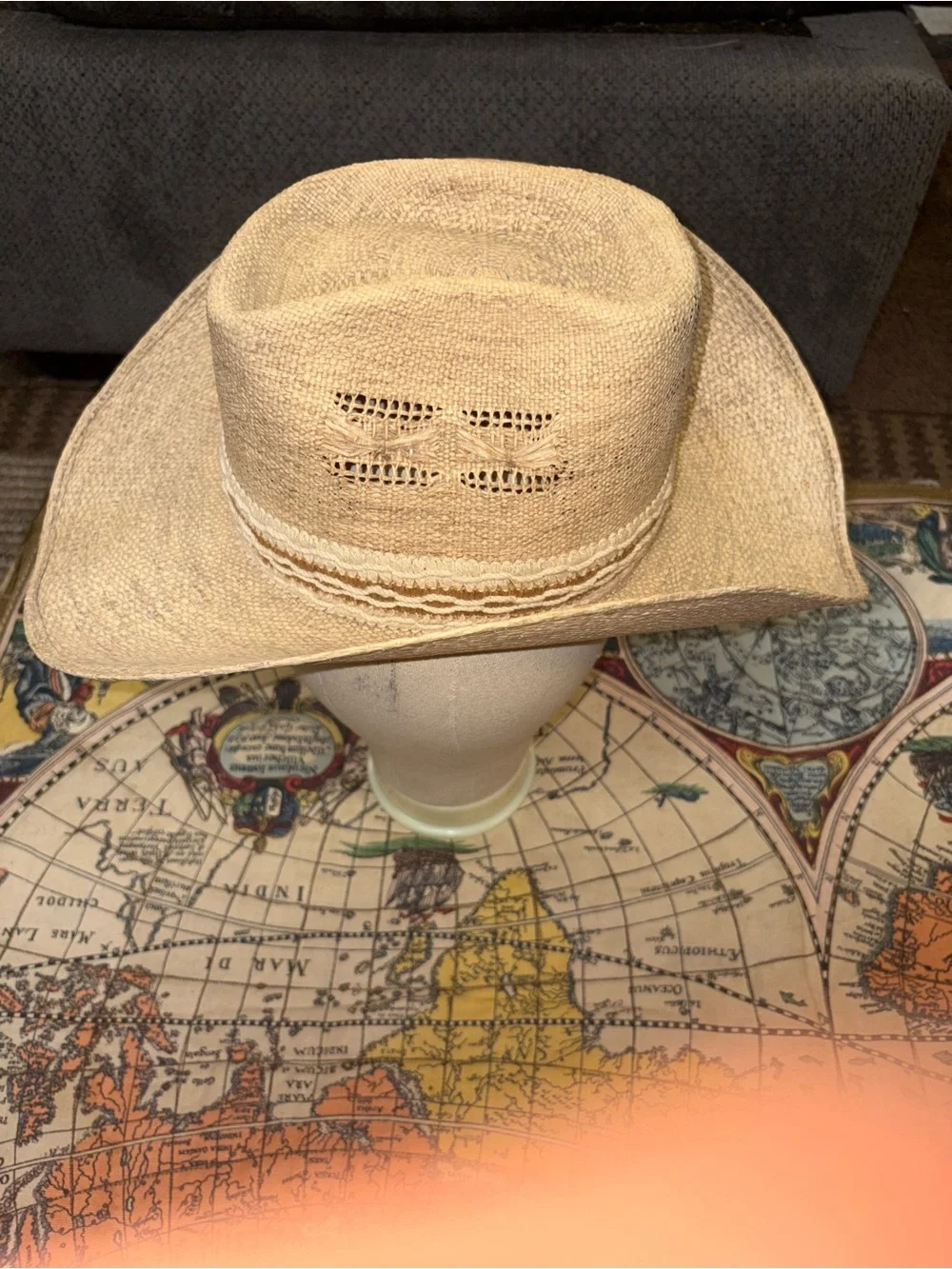Stetson Natural Straw Cowboy Hat with Braided Band